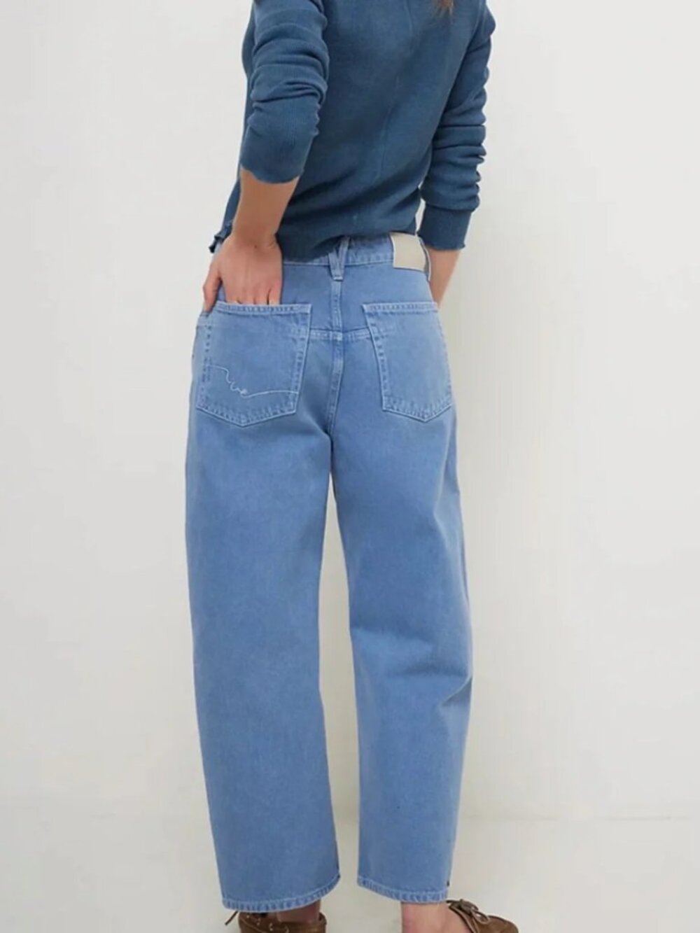 FREE PEOPLE Trance Boyfriend Jeans Ocean 24 We The Free